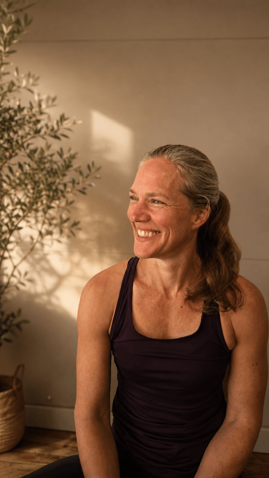 Ariane Buchs bei Yoga-Übungen